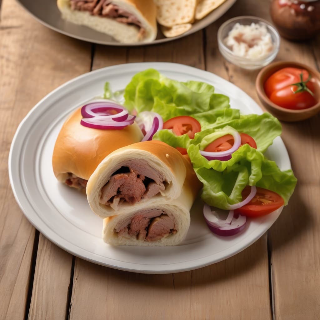 BBQ Rolls Sandwich